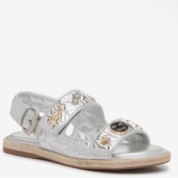 Karl Lagerfeld Shoes - Karl Lagerfeld Paris‎ Charlay Sandal, Silver, Size 10, NIB